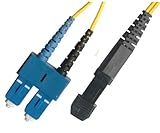 2M Singlemode Duplex Fiber Optic Cable (9/125) - SC to MTRJ