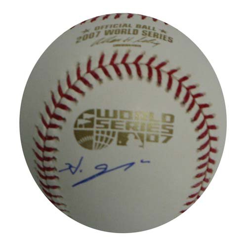 Boston Red Sox Hideki Okajima Autographed 2007 World Series Baseball