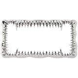 Buy License Plate Frame Chrome - Jaws Shark Teeth by Luv Your Ride