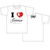 フリージング Tシャツ アイラブガネッサ柄 ホワイト サイズ：L