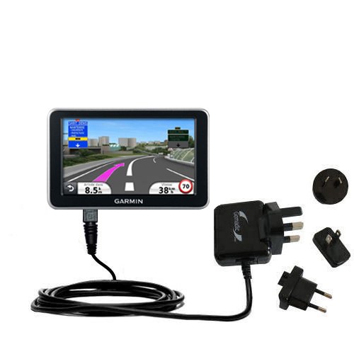 International Wall Home AC Charger for the Garmin Nuvi 2340 2350 2360 2370 - uses Gomadic TipExchange Technology