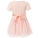 Richie House Little Big Girls' Dress with Tulle Skirt and Flower Accent Size 2-12