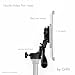 Grifiti Nootle Video Pan Head with Dual Level and Quick Release Plate Works with Nootle Ipad Tripod Mounts, Cameras, iPhone Mounts, Brackets, Music Stands, and Photography Light Stands
