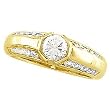 14K Yellow Gold Diamond Engagement Ring - 0.95 Ct.
