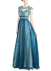 A-line Sleeveless Cocktail Chiffon/Satin/Silk Beaded Jeweled Lace Homecoming Dress/Mother-of-the-Bride Dress/Prom Dress/Wedding Party Dress 
