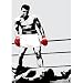 Muhammad Ali (Red Gloves, Huge) Sports Poster Print - 39x55