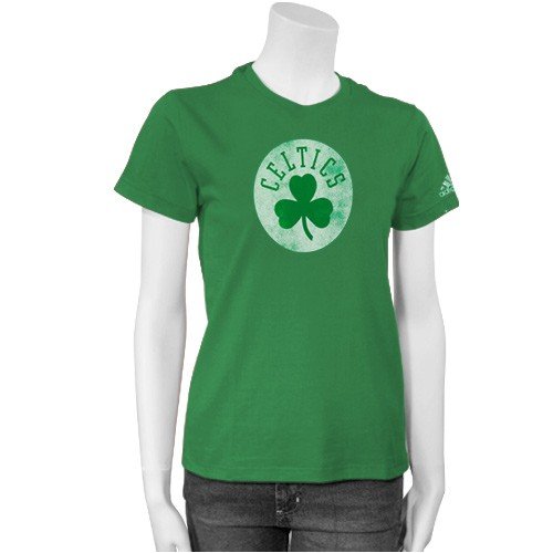 Sports Authentics by adidas Boston Celtics Ladies Kelly Green Better Logo T-shirt