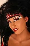 Xotic Eyes Hooked Glitter Professional Eye Make up Costume Accessory