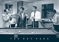 Rat Pack - Playing Pool - 11 x 17 Landscape Poster