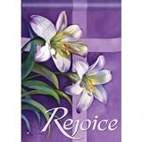 Rejoice Easter House Flag