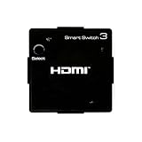 High Grade - 3 Port HDMI AUTO SWITCHER / SPLITTER - 3 x 1 Mini Hub Box (3 way input to 1 output) Supports 1080p Full HD v1.3b HDMI - SMART Automatic Switching