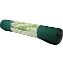 Yoga Mad Tree Yoga Mat, Natural Rubber Mat - Green/Black
