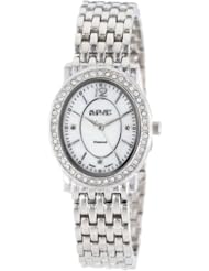 August Steiner Womens AS8043SS Dazzling Diamond Oval Bracelet Watch