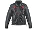 TANDEM RED ROSE INLAY LEATHER LADIES JACKET