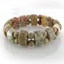 Cute Stretchy Crazy Lace Agate Bracelet