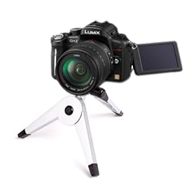 DURAGADGET Miniature Polymer Tripod For Panasonic Lumix DMC-FT3, LX5, DMC-TZ20, DMC-GX1, DMC-G2 & DMC- GF2 Camera, With Adjustable Feet