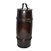 TWINE Round Grapevine Barrel Wine Box for Wine Storage of 1 Bottle of Wine