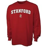 Stanford Cardinal Red Arch Letter Long Sleeve T-shirt
