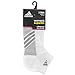 adidas Women's Superlite Stripe Low Cut Socks (3-Pair), White/Lt Onix White/Black/Lt Onix White/Lt Onix, One Size