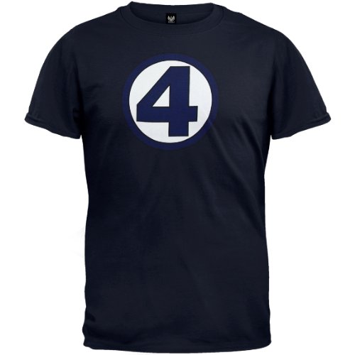  Fantastic Four - Navy Logo T-Shirt