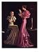 Womens Evening Gowns Dresses Pearls Jewellery Glamour Clothing Clothes, UK, 1930 Collections Giclee Poster Print, 18x24