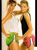 Girls White Hot Running Short Shorts - MEDIUM