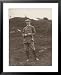 Gentleman in His Plus-Fours Ready to Play a Game of Golf Framed Art Poster Print, 25x31