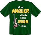 Fun-T Shirts  Angler-Wurm !!!  Groessen S - XXL, L