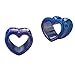 Plugs Acrylic Glossy Pink Heart Tunnel, Gauges Plugs 2G-14mm (2 Pieces)