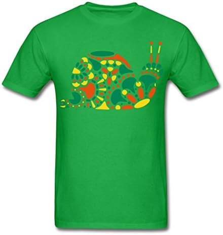 Miss Ying Quick Dry Big Snail Men's T-Shirt Bright green M