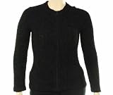 Jones New York Collection L/S Stitch Zip Front Cardigan