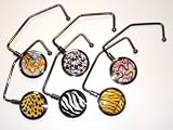 120 Black Frame Collection Purse Hook Hangers w/ Pouches