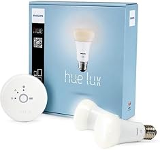 Philips Hue Lux 433706 Lux A19 9W E26 Starter Kit (2 l&aacute;mparas)