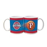 NBA Detroit Pistons 2 Pack 11oz White SportsBall Mug
