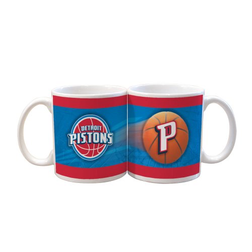 NBA Detroit Pistons 2 Pack 11oz White SportsBall Mug