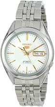 Seiko Men's SNKL17 Seiko 5 Automatic Silver Dial Stainless-Steel Bracelet Watch
