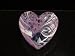Lavender Bijou Glass Heart Swirl