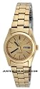 Seiko 5 Women's Gold Tone Automatic Self-winding Watch Model SUA752K