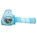 EISB�REN Tunnel B�llebad pop-up Zelt mit 150 T�V-gepr�ften bunten B�llen