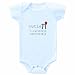 26 Degrees Forward Blue Organic Cotton Cutie Pi Onesie, 18 Months