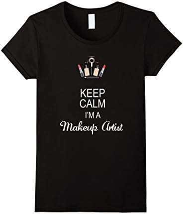 Women's Keep Calm I'm A Makeup Artist XL Black