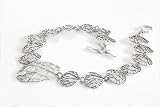 Mixed Sizes Sterling Silver Necklace with Delicate Organic Shapes From the Life Collection By Mauricio Serrrano Jewelry