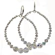 Infinity Clear Earrings