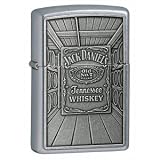 Zippo LighterJack Daniel's Barrel Emblem, Street Chrome