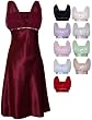 Satin Chiffon Prom Dress Gown Crystals Knee-Length