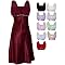 Satin Chiffon Prom Dress Gown Crystals Knee-Length