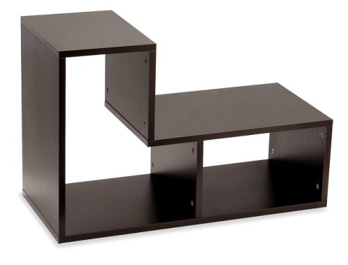 Winsome 92130 Espresso Beechwood STORAGE SHELF STACKABLE L-SHAPE