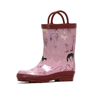 Hatley Girls Prancing Horses Rain Boots