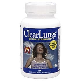 Click here to buy RidgeCrest Clearlungs Extra Strength, Homeo Herbal Decongestant , 120 Veg Capsules by Ridgecrest.