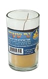 1 Day Beeswax Yahrzeit Memorial Candle in Glass Cup Picture
